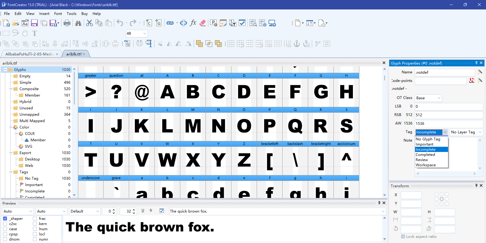 FontCreator��ͼ1